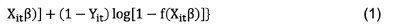 Given this specification, consistent estimations of β can be obtained by