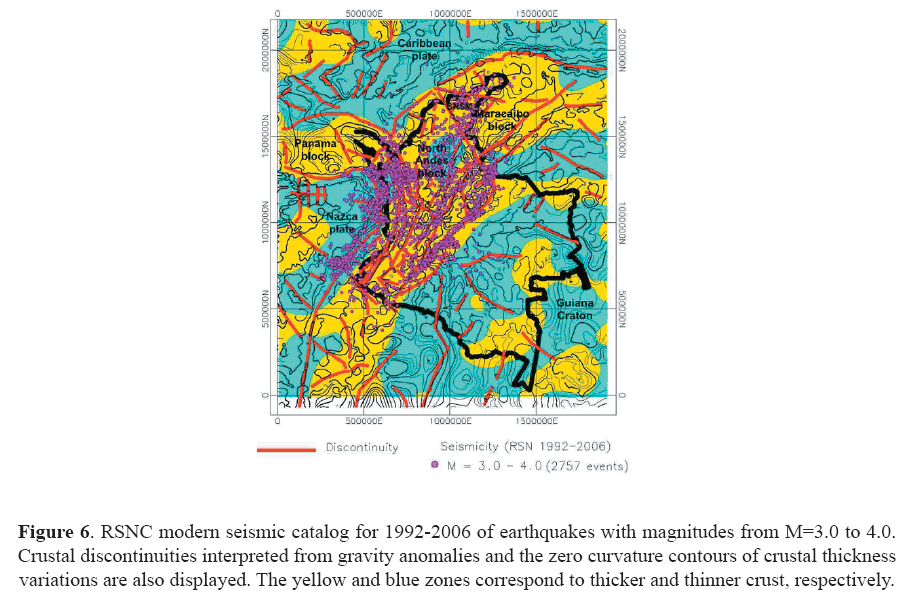 CRUSTAL THICKNESS VARIATIONS AND SEISMICITY OF NORTHWESTERN SOUTH AMERICA CRUSTAL THICKNESS VARIATIONS AND SEISMICITY OF NORTHWESTERN SOUTH AMERICA