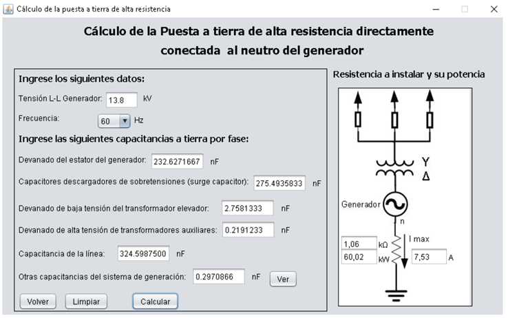 Desarrollo de Software para especificar la puesta a tierra del Neutro