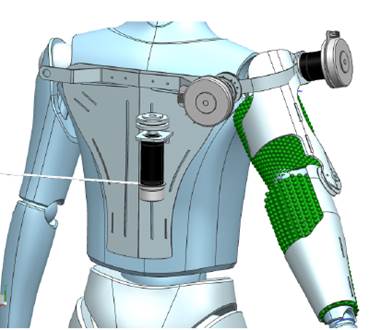 Development of an armored upper limb exoskeleton